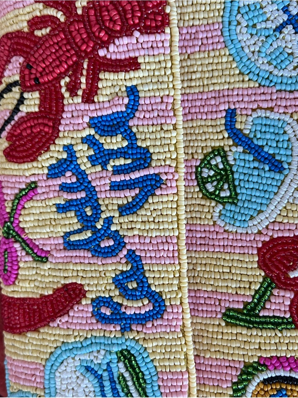 NWT Viral America & Beyond Riviera Chic “La Dolce Vita” Beaded Bag - Picture 4 of 13